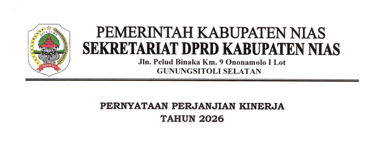 PERJANJIAN KINERJA SEKRETARIAT DPRD KABUPATEN NIAS TAHUN 2026